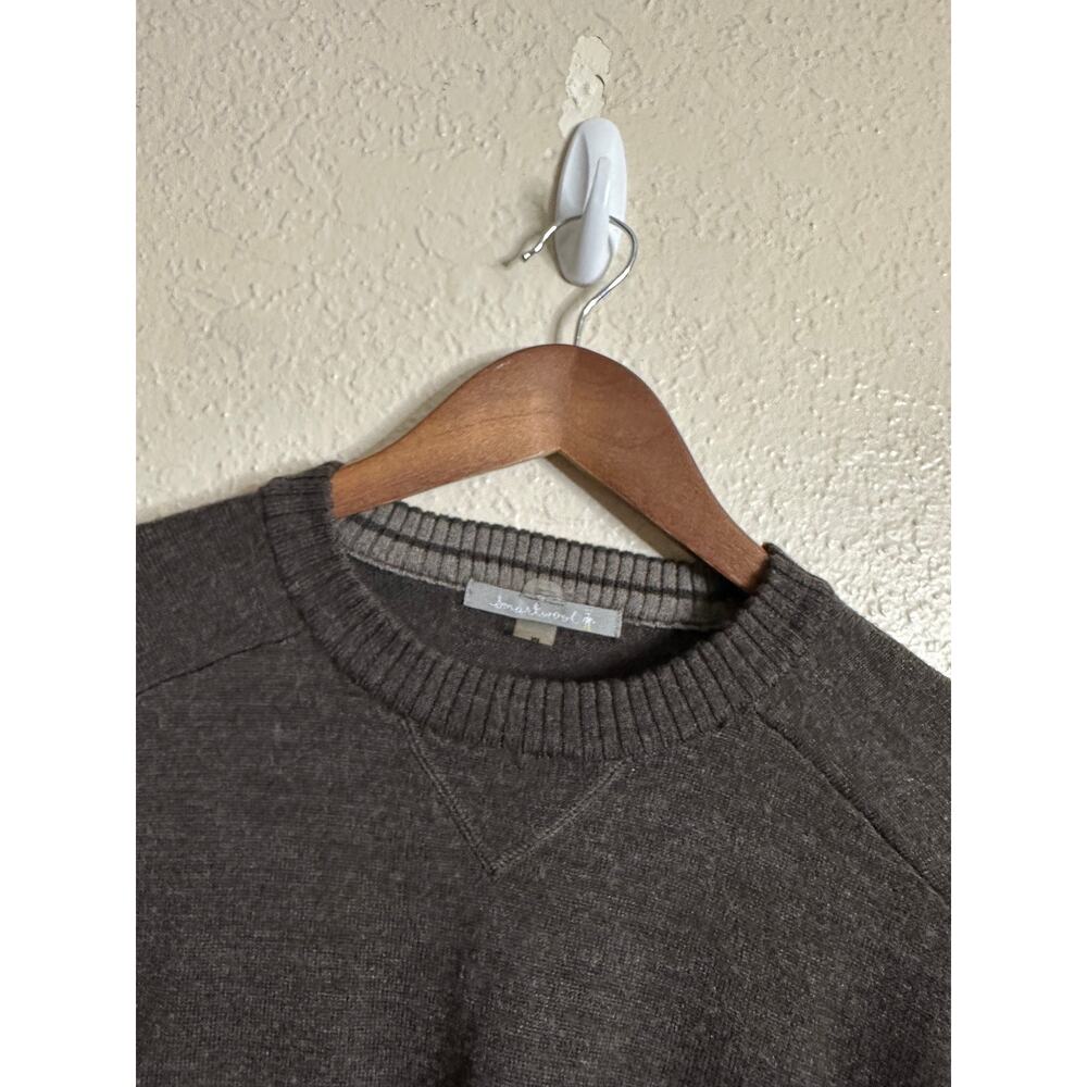 Smartwool Riva Ridge Crewneck Sweater Merino Wool Gray Mens M - Picture 6 of 12